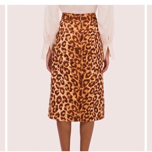 NWT Kate Spade Panthera Skirt Orange 4 - Picture 3 of 9
